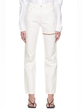 Agolde Lana Slice Jeans White Size 25
